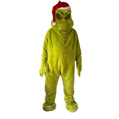 Ruz Deluxe How The Grinch Stole Christmas Adult  Costume Full Body Suit And Mask