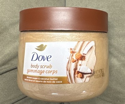 Dove Exfoliating Body Scrub for Women Brown Sugar and Coconut Butter, 15 oz  