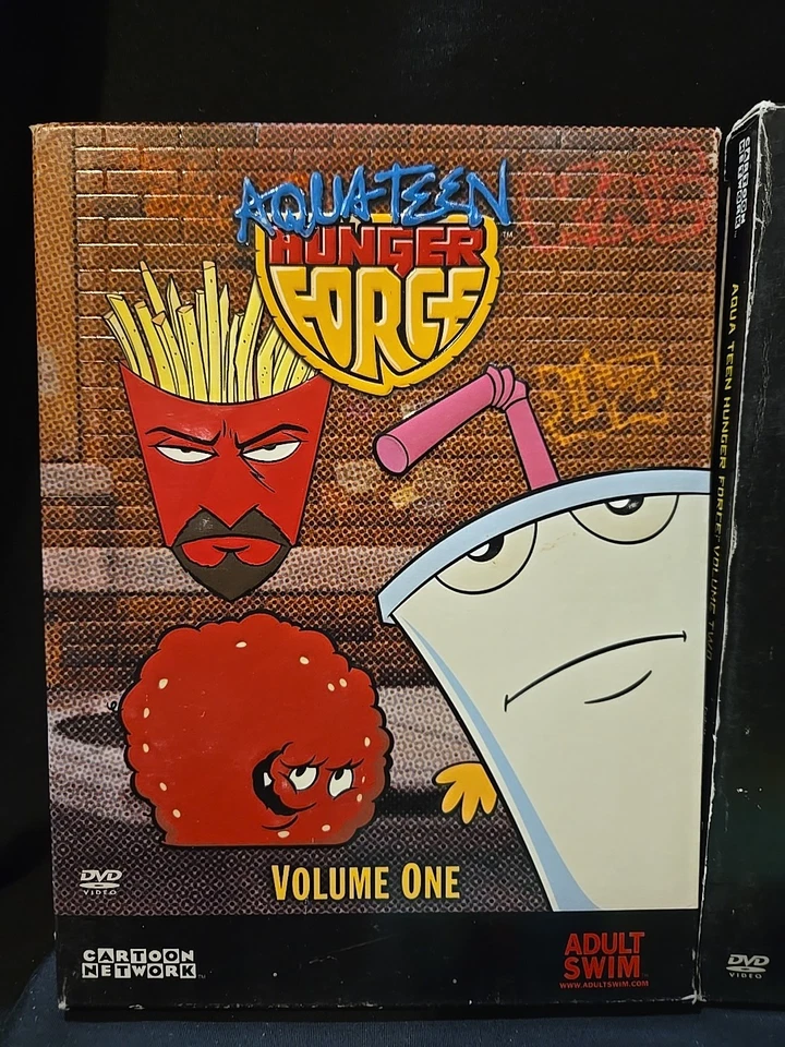 AQUATEEN HUNGER FORCE CARTOON NETWORK - SEASONS 1-5 MOVIE DVD SET DISCS PERFECT - Image 2 of 4
