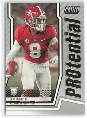 John Metchie III RC 2022 Score PROtential Alabama Crimson Tide #P-JM