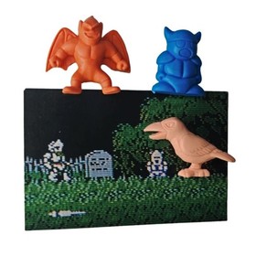 VTG 80s Bandai Capcom Makaimura Keshi Famicom Nintendo Japan complete set boxed