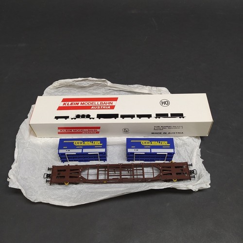 Klein Modellbahn cod: 5162 - carro Sgns OBB + 2 casse LKW Walter H0 inusato | Zustand: Usato