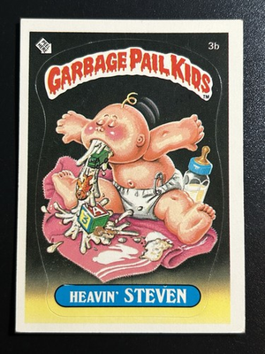 #ad 1985 Topps Garbage Pail Kids Card GPK First Series 1 OS1 3b Heavin Steven GLOSSY $19.99