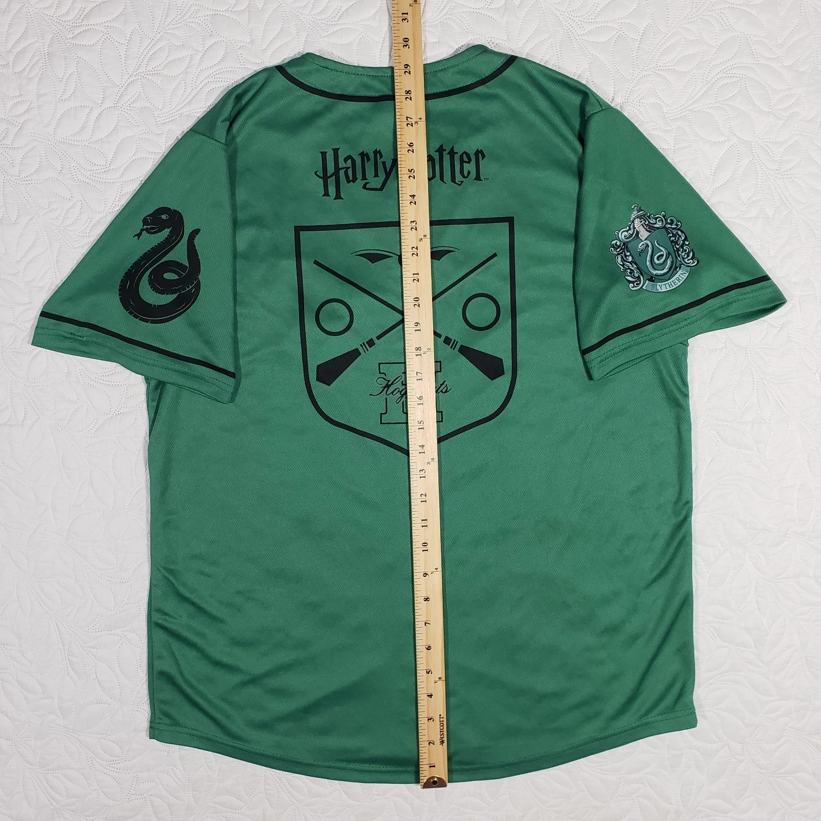 Washington Nationals Harry Potter Slytherin Baseball Jersey Large SGA