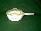 NICE VINTAGE CORNING WARE BLUE CORNFLOWER 1 PINT MENUETTE SAUCE PAN & LID P-81-B
