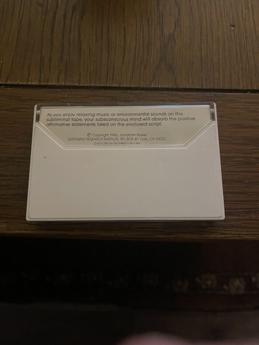 Subliminal Stress Reduction Cassette DD - Picture 2 of 4