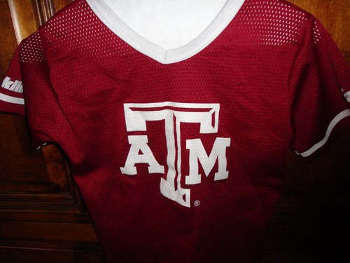 Vtg Franklin Texas A&M Aggies Football NCAA Jersey Fits Youth S - 第 1/8 張圖片