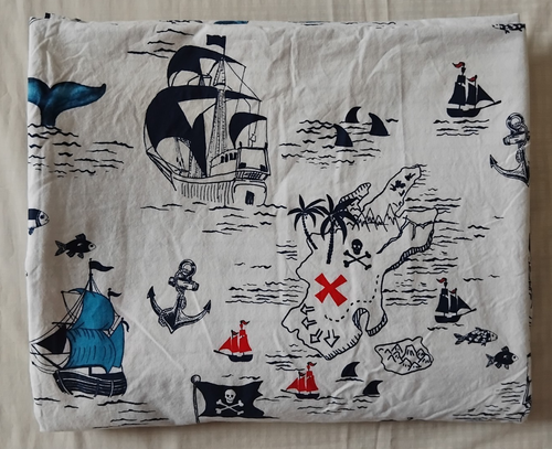 Adairs Kids Sail the Seas Stonewashed DOUBLE Quilt Cover - Nautical Pirates