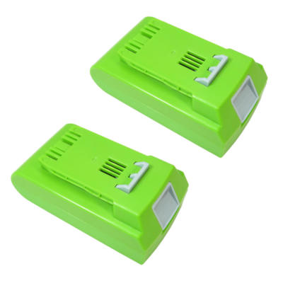 2x AKKU 24V 2000mAh Li-Ion für Greenworks Cordless Chainsaw 20362 Sweeper