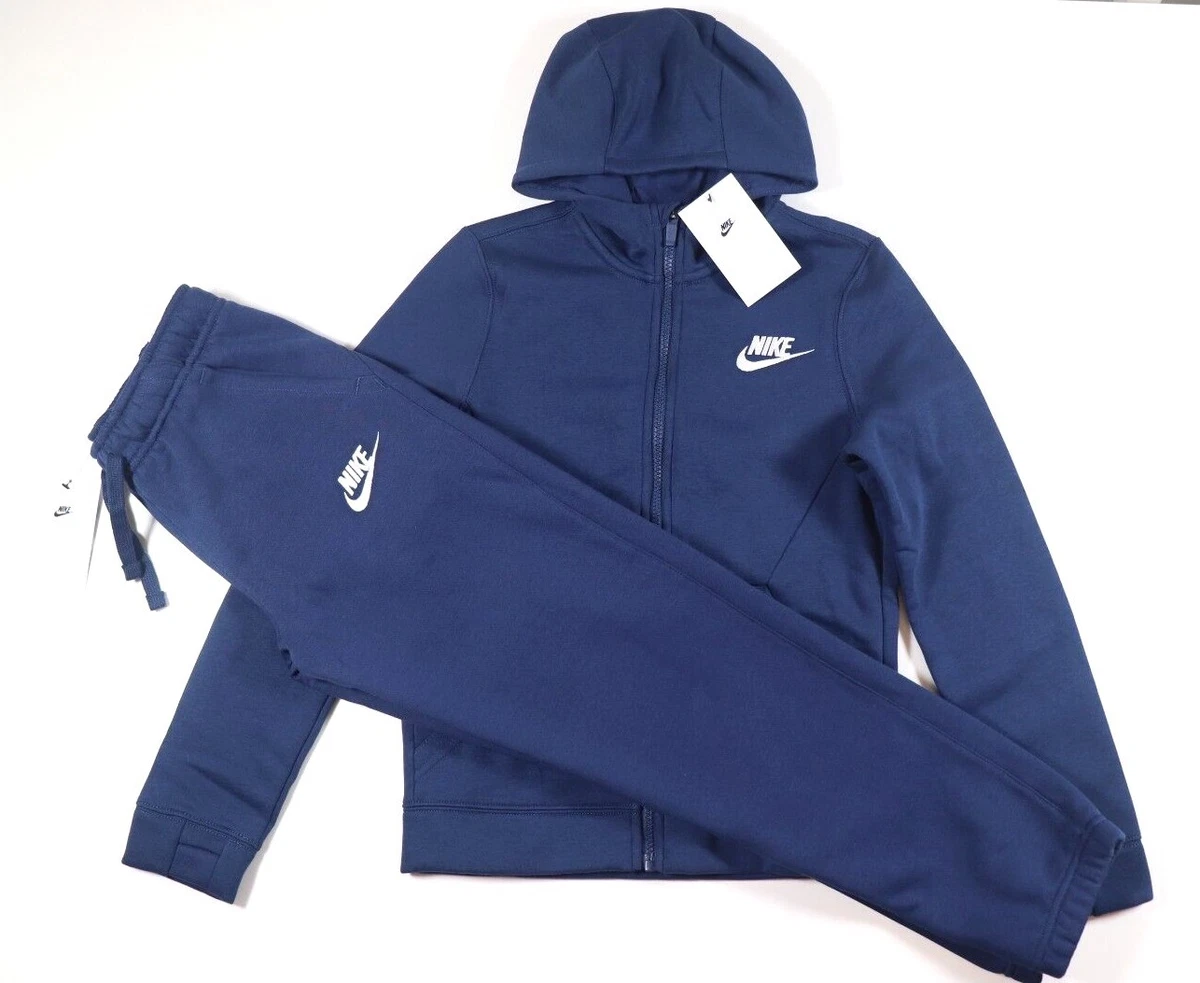 TRACKSUIT eBay NIKE SPORTSWEAR 939626-410 | S KIDS NAVY BOYS GIRLS UNISEX FLEECE