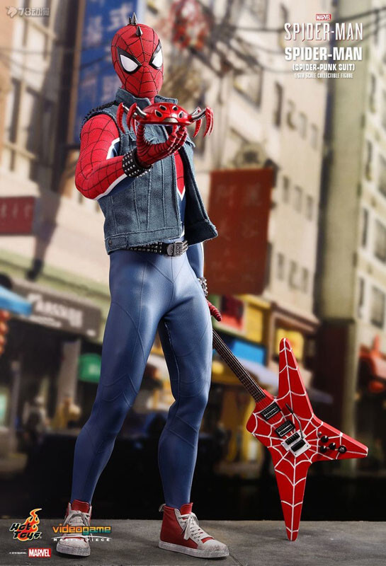 Perfect Hot Toys Vgm032 1/6 Spider-Man(Spider-Punk Suit Perfect Hot Toys Vgm032 1/6 Spider-Man(Spider-Punk Suit