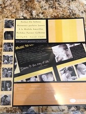CREATIVE MEMORIES SCRAPBOOK PERFECT FIT YELLOW PHOTO MOUNTING PAPER 12 X 12 NIP