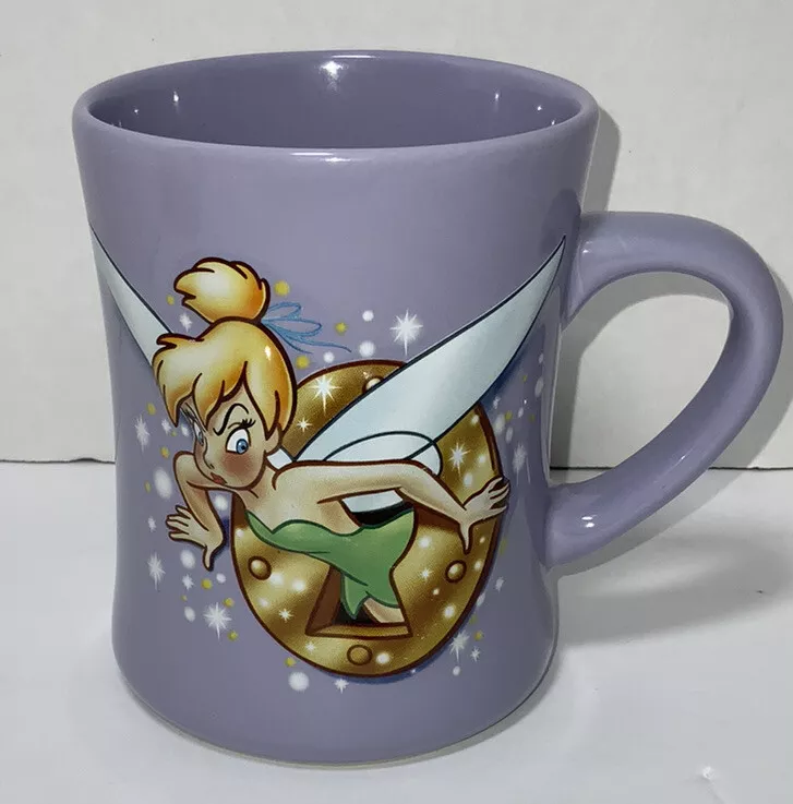 Disney Store Tinkerbell Stuck in Keyhole Lilac Purple 3D Coffee Mug Cup 16oz