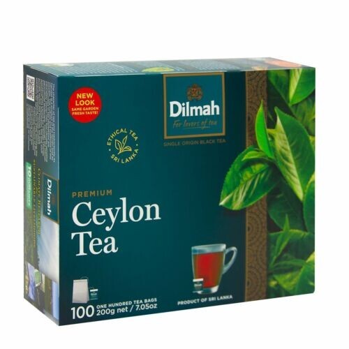 Dilmah Ceylon Tea Single Origin Pure Black Tea Premium Quality 25/50/100 TeaBags - Afbeelding 1 van 8