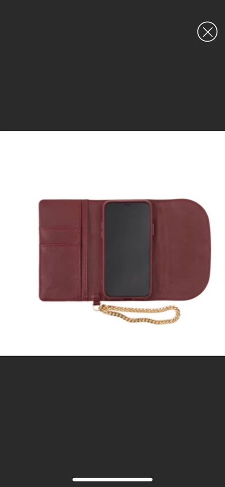 Capa de pulso Sonix enfeitada rosa veludo iPhone X nova na caixa - Imagem 2 de 4