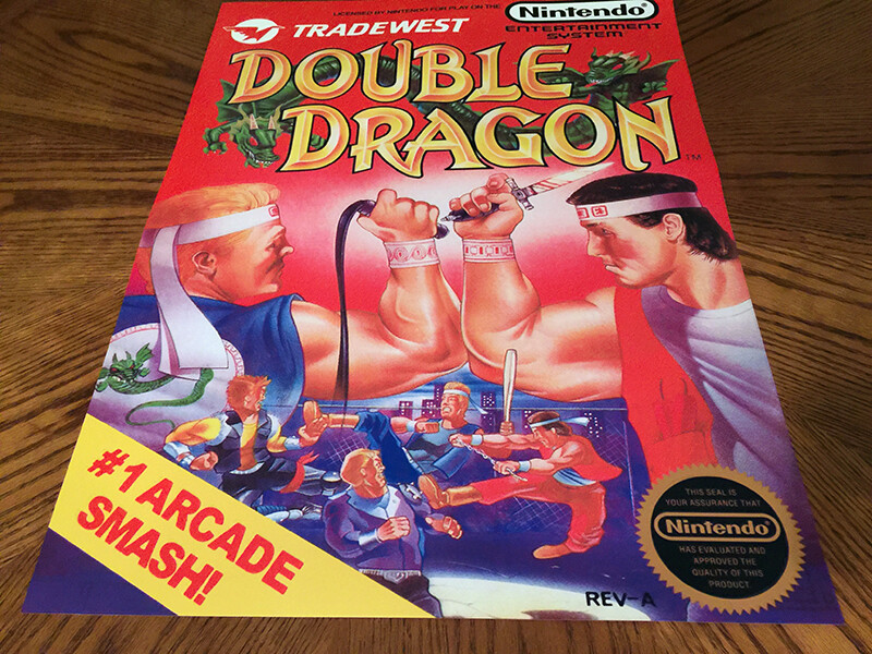 Jeu Vidéo Double Dragon Pour Nintendo NES - Bon état, Avec Notice
