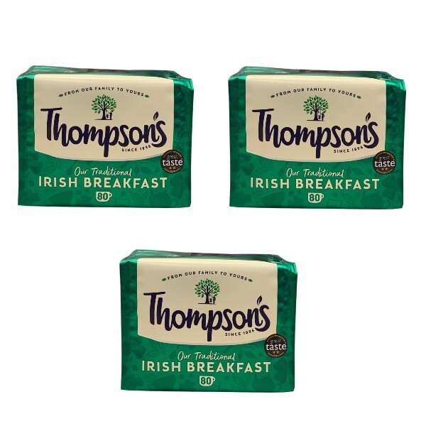 Mezcla de té de desayuno irlandés 80 bolsitas de té tradicionales 250 g Thomp...