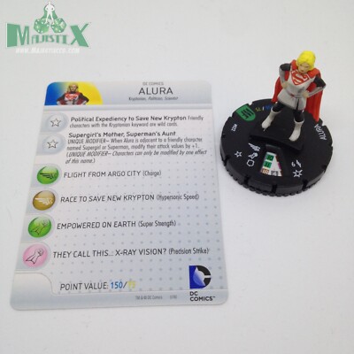 Heroclix World's Finest set Alura #022 Uncommon figure w/card!