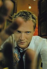 PAUL BETTANY signed Autogramm 20x30cm THE DA VINCE CODE in Person autograph COA
