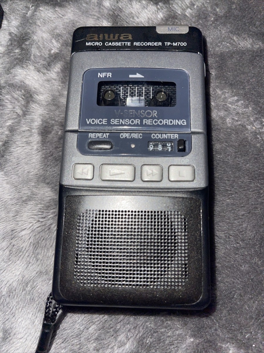 aiwa マイクロカセットレコーダー ボイスレックスタート機能 早聞き機能 TP-M700 Amazon | aiwa カセットテープレコーダー アイワ よく録れて