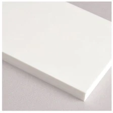 White Marine Board HDPE Polyethylene Plastic Sheet 1/4” - 0.250" Thick Textured
