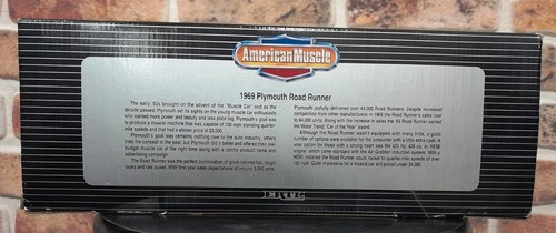 Plymouth Road Runner (Beep Beep) 1969 – American Muscle - Scala 1:18 - Foto 21 di 22