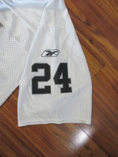 Vintage Silver Reebok Oakland Raiders Charles Woodson #24 Jersey - Large - Picture 5 of 8