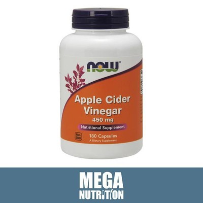 NOW Foods hochwirksamer Apfelessig 450 mg 180 Kapseln | Gewichtsverlust