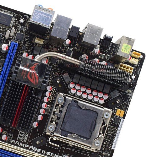Intel X58 Motherboard ASUS Rampage II GENE LGA1366 DDR3 for Intel Core i7 CPU - Picture 8 of 10