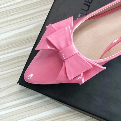 Women Flats Wedding Shoes Red Shoes Female Summer Bowknot Flat Heel Ballet Shoes - Picture 2 of 17