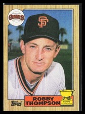 1987 Topps Robby Thompson #658 All-Star Rookie Gold Cup
