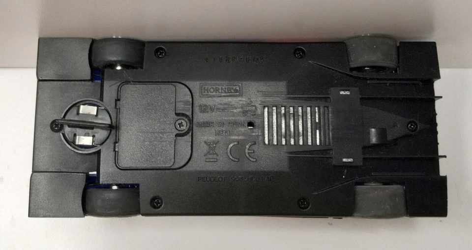 Coche Ranura Peugeot 908 HDI Fap Matmut #10 Azul Hornby 1:32 - Dañado pero Funciona Foto 4 de 4