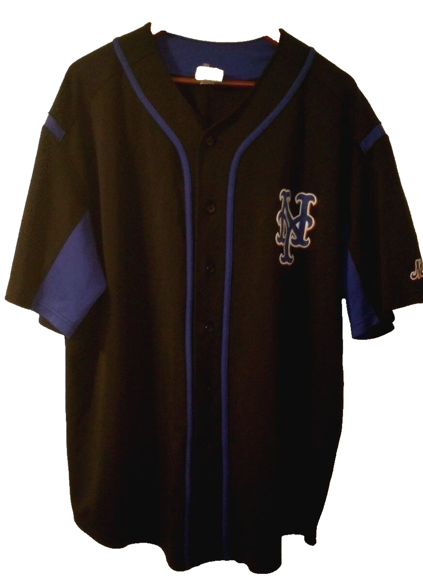 MLB-Majestic-New York Mets Black Jersey-Mens Large | eBay
