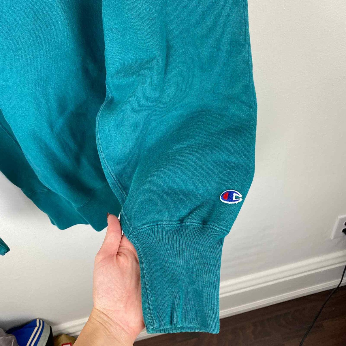 レアカラー 90's Champion Reverse Weave size L Vintage 90's Champion Reverse Weave Sweatshirt Men's XL Navy