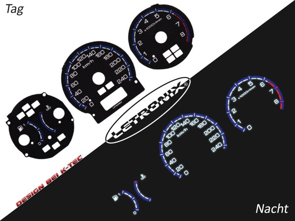 Selbstleuchtende Tachoscheiben Plasma Tacho Honda Accord 97-00 0-240Km/H 8000 #-image