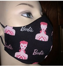 Barbie Cotton Fabric FaceMask Adjustable Reusable Adult Barbie FaceMask