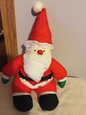 Santa Nylon Plush Dept 56 Made In Korea 15