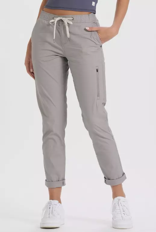 new with tags vuori womens grey ripstop pants size s