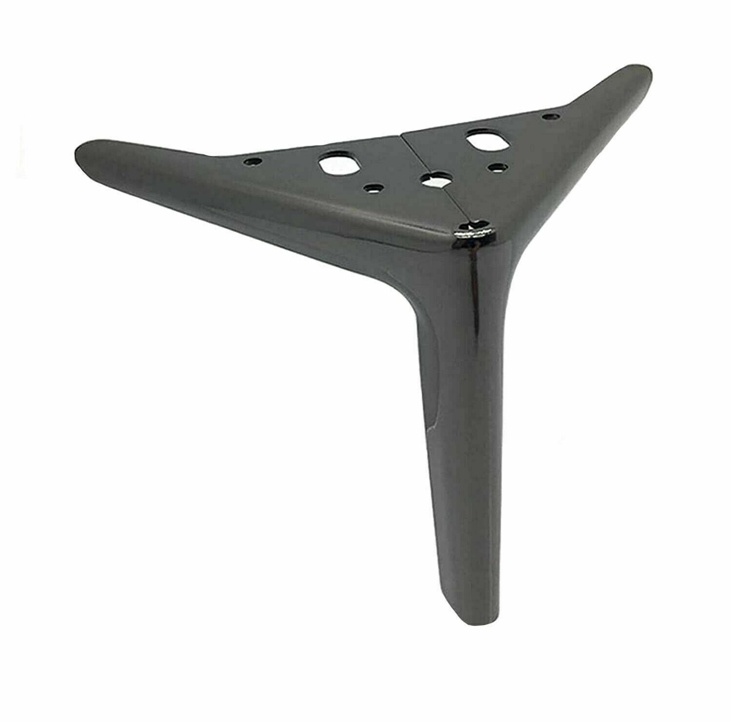 4X Metal Furniture Legs Modern Triangle Replacement Feet For Bed Sofa Cabinet - Picture 2 of 9