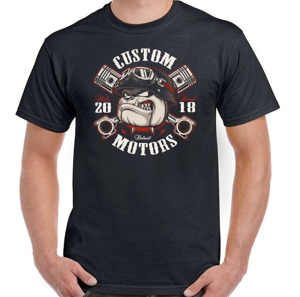 T-Shirt Motocicletta Divertente Cafe Racer Chopper 27