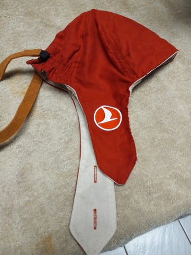 Turkish Air Child’s Aviator Hat Cap with Felt Goggles NEW UNWORN - Picture 2 of 6