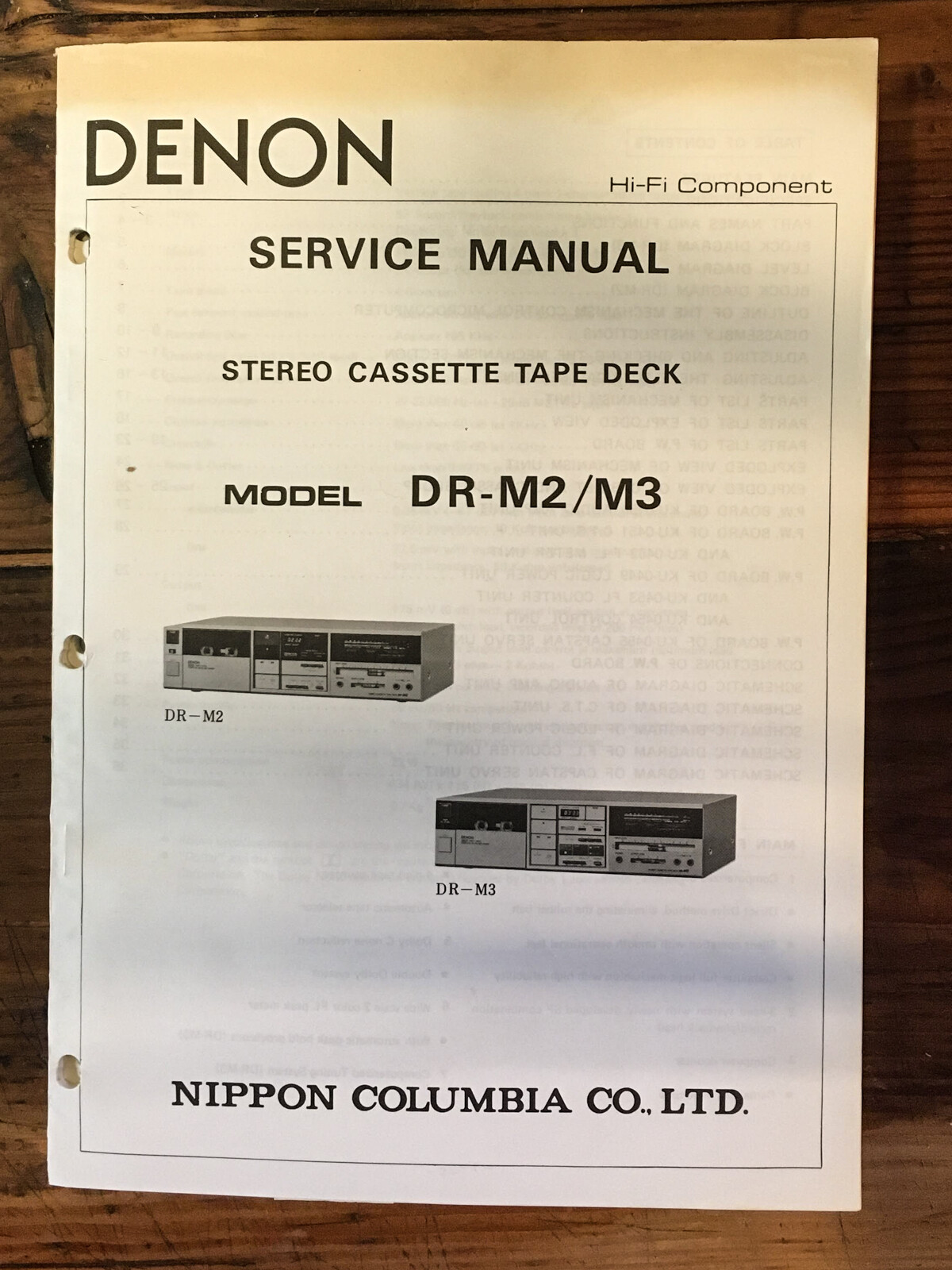 Denon DR-M3 vintage audio equipment - eBay listing photo 4