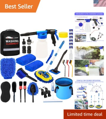 #ad #ad Professional Grade 37 Piece Complete Car Wash Kit: Cleaning Tools amp; Accessories $50.00