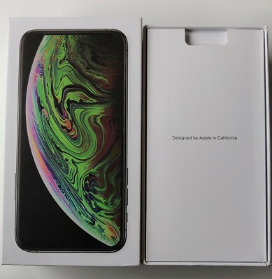 NUR LEERKARTON EINZELHANDELSVERPACKUNG + WERKSEITIGE FOLIE VERSIEGELUNG FÜR APPLE IPHONE XS MAX
