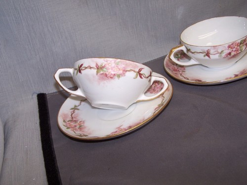 HEINRICH & Co. BAVARIA *** TWO CREAM SOUP CUPS AND SAUCERS*** - Picture 3 of 5
