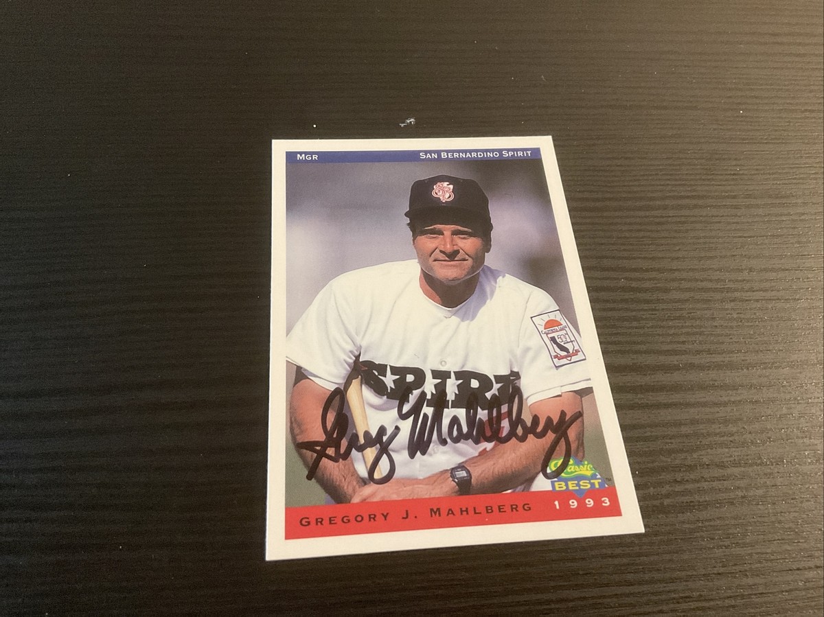1993 Classic Best San Bernardino Spirit Greg Mahlberg #21 Signed