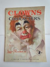 Vtg 1960 Clowns Characters Art Instructional How to Draw Book Leon Franks SC