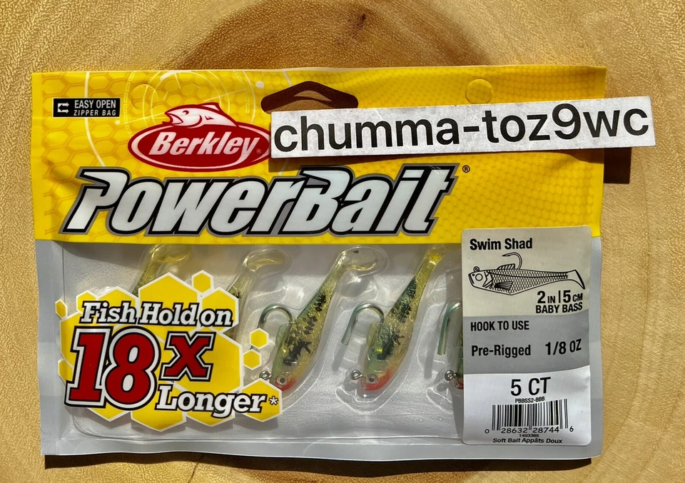 Berkley Power Bait Pogy Swim Shad Swimbaits, pesca de lubina, ¡envío gratuito! ¡NUEVO CON ETIQUETAS! Foto 2 de 4