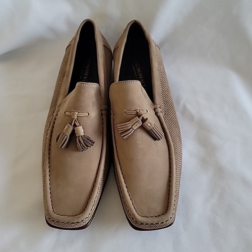 BRUNO MAGLI Trieste Bit Loafers in Taupe Suede Size 8 NEW - Picture 2 of 14
