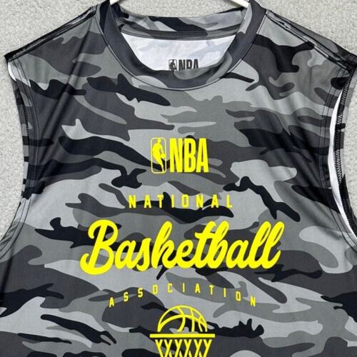 NBA Shirt Mens Large Camo National Basketball Association Tank Top Sleeveless